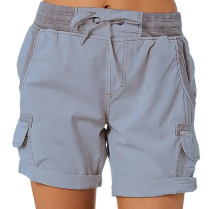 Megan – Damen-Shorts aus Baumwolle und Leinen