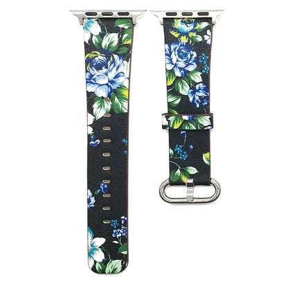 Brenda – Buntes Florales Veganes Lederarmband für Apple Watch