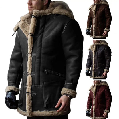 Oliver – Warme Retro-Winterjacke mit Kapuze für Herren