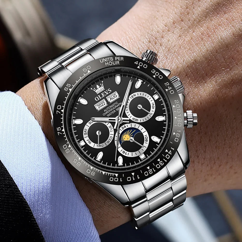 Stephen – Luxuriöse Automatische Mechanische Chronographenuhr