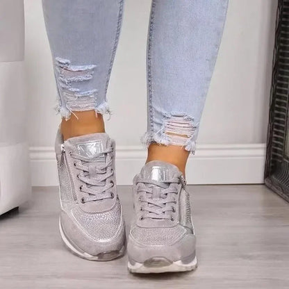 Heather – Damen Schnür-Sommerplattform Sneakers