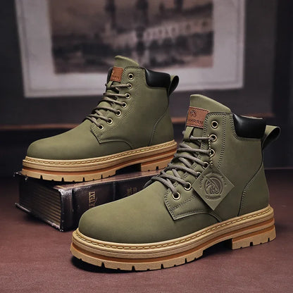 Rick – Winter-Schnürstiefel aus veganem Leder für Herren