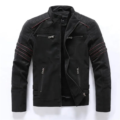 Marc – Vintage Motorradjacke mit mehreren Taschen