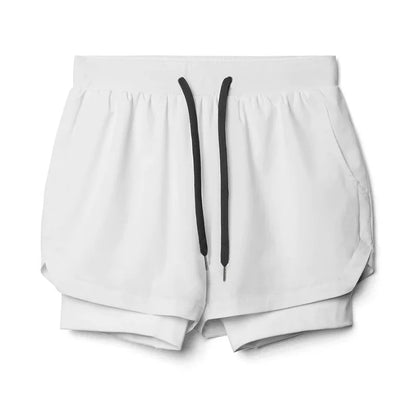 Charles – Atmungsaktive Herren Doppelschicht 2-in-1 Trainingsshorts