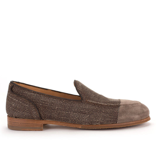 Marion – Damen Loafer aus Melange-Leinen