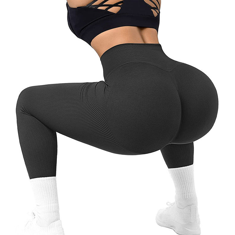 Sharon – Hoch taillierte nahtlose Leggings aus hochwertigem veganem Leder für Frauen