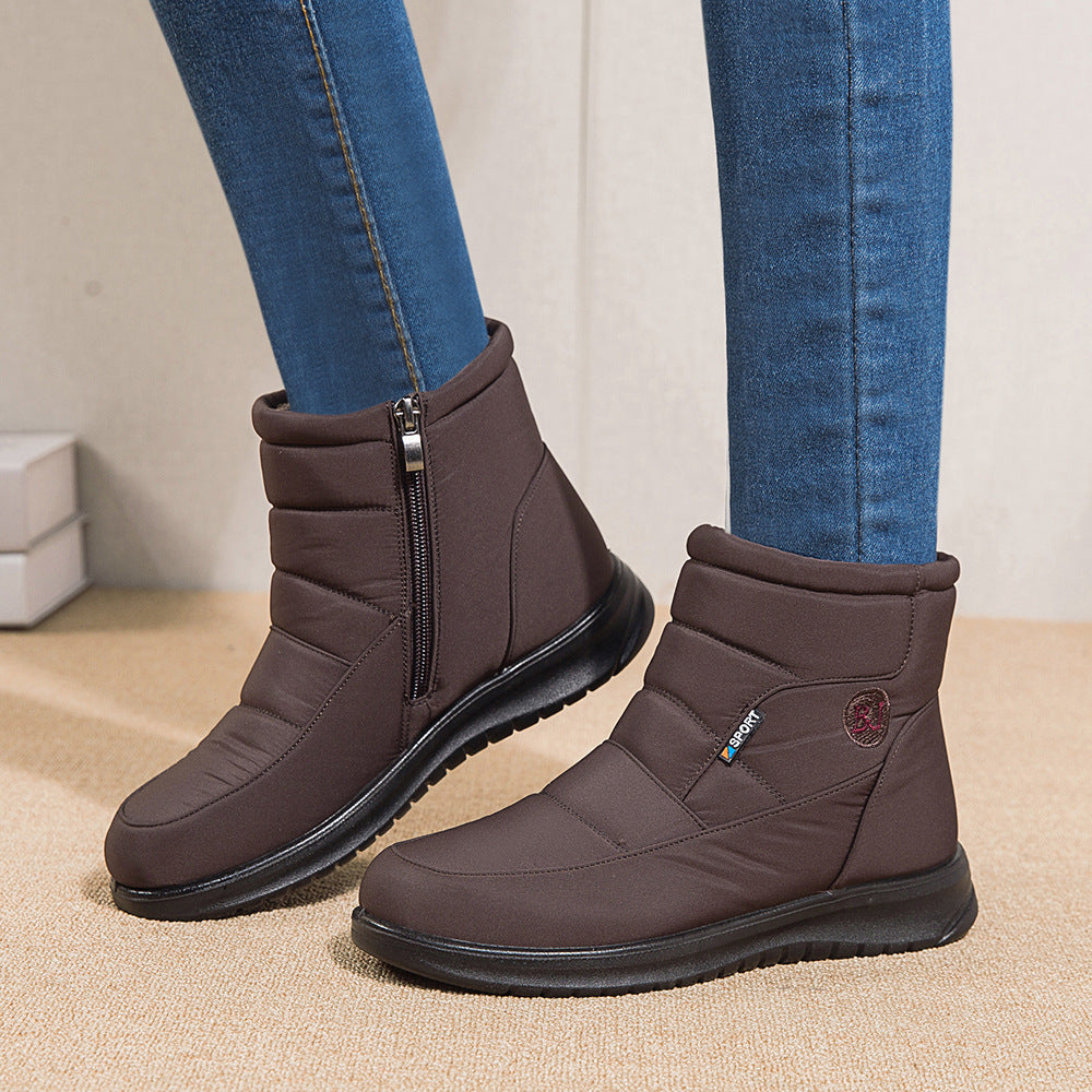 Zoe – Wasserdichte Schneestiefel für Frauen mit flachen Absätzen und rutschfester Sohle