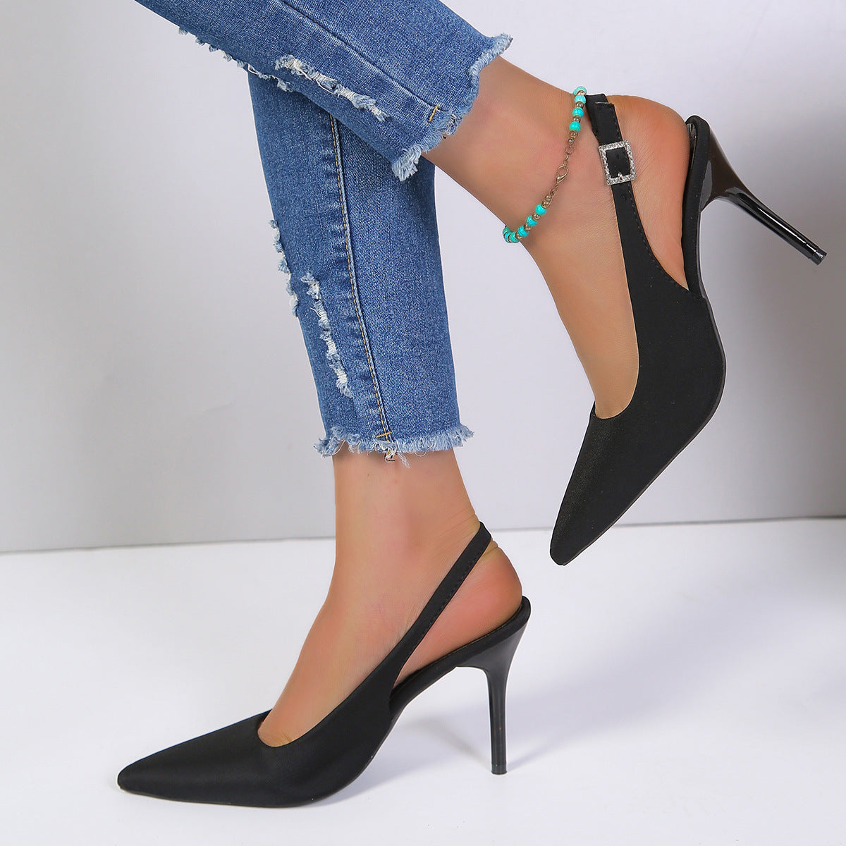 Natasha – Modische Sommer-Stiletto-High-Heels mit Schnalle