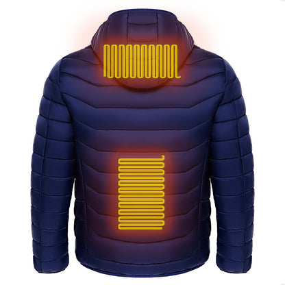 Dean – Elektrische beheizte Herren-Puffjacke mit Kapuze