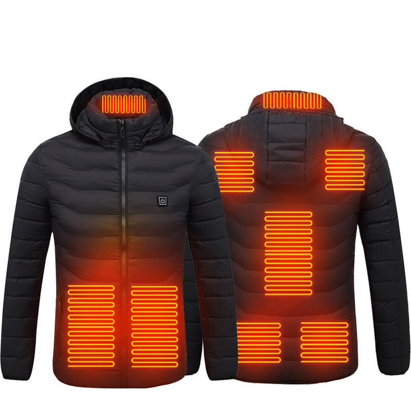 Dean – Elektrische beheizte Herren-Puffjacke mit Kapuze