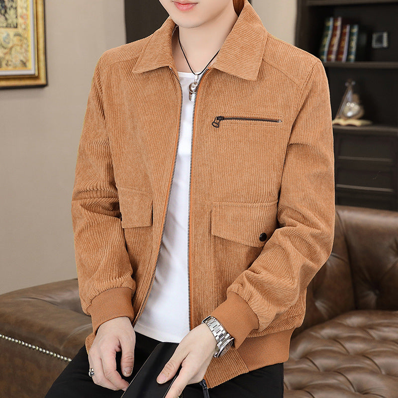 Terrence – Modischer Herren Corduroy Mantel im Hongkong-Japan-Stil