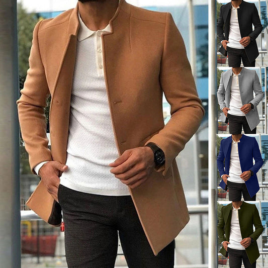 Rory – Modischer Slim Coat für Herren in einfarbigem Design