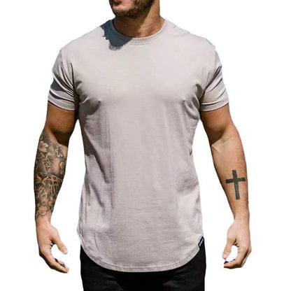 Ronald – Slim Fit Muskel Rundsaum Kurzarm Sport T-Shirt