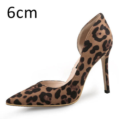 Tracy – Leopardenmuster Spitz High Heels Stiletto Schuhe