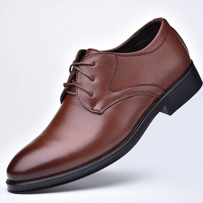 Timothy – Elegante schwarze Schuhe mit spitzer Zehe für Herren