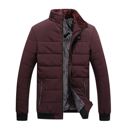 Charles – Baumwoll-Winterjacke im koreanischen Stil mit Fleece-Futter für Herren