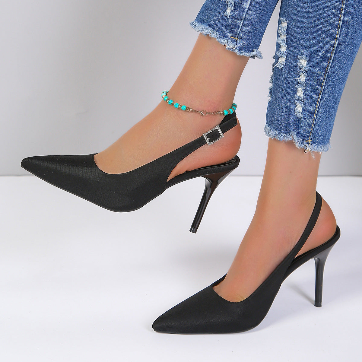 Natasha – Modische Sommer-Stiletto-High-Heels mit Schnalle