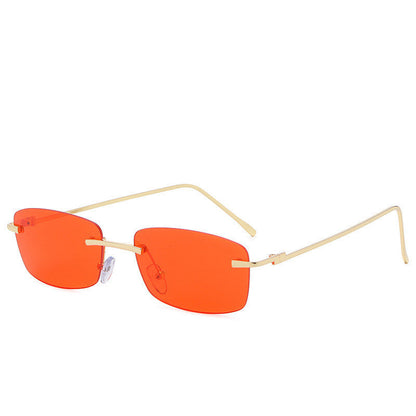 Vanessa – Modische randlose Sonnenbrille mit Ozeanlinse