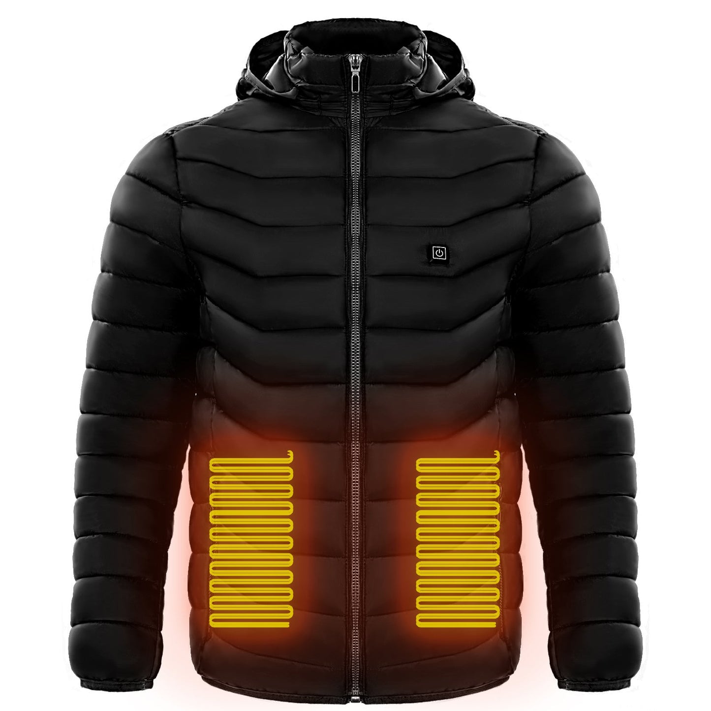 Dean – Elektrische beheizte Herren-Puffjacke mit Kapuze