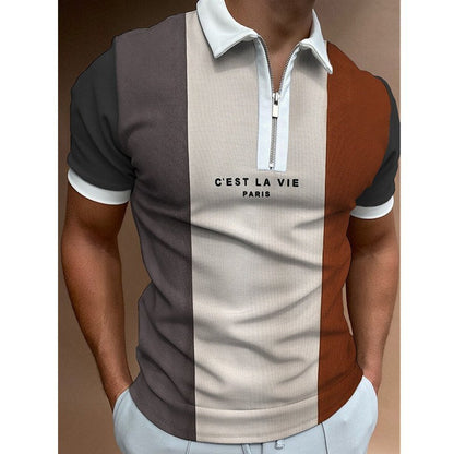 Roy – Gestreiftes Herren-Polohemd mit kurzem Arm