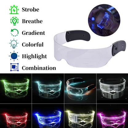 Terence – Futuristische Luminous Brille für Partys und Festivals