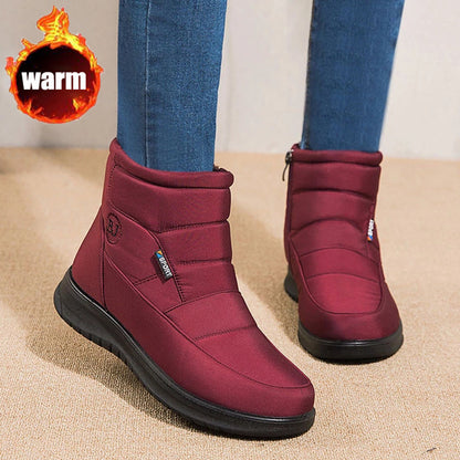 Zoe – Wasserdichte Schneestiefel für Frauen mit flachen Absätzen und rutschfester Sohle