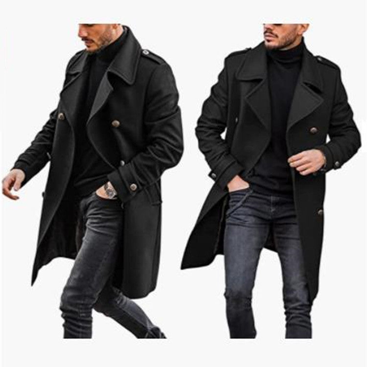 Samuel – Wolle Herrenmantel für Herbst und Winter mit warmer gepolsterter Jacke