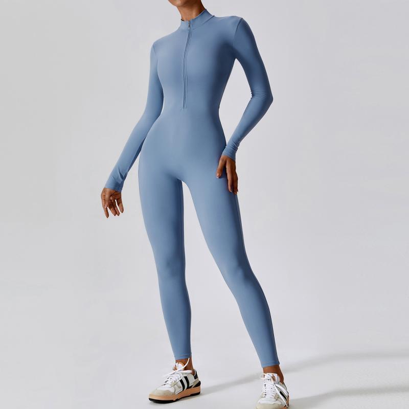 Zoe – Nahtloser Sport-Jumpsuit für Frauen mit langen Ärmeln