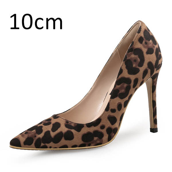 Tracy – Leopardenmuster Spitz High Heels Stiletto Schuhe