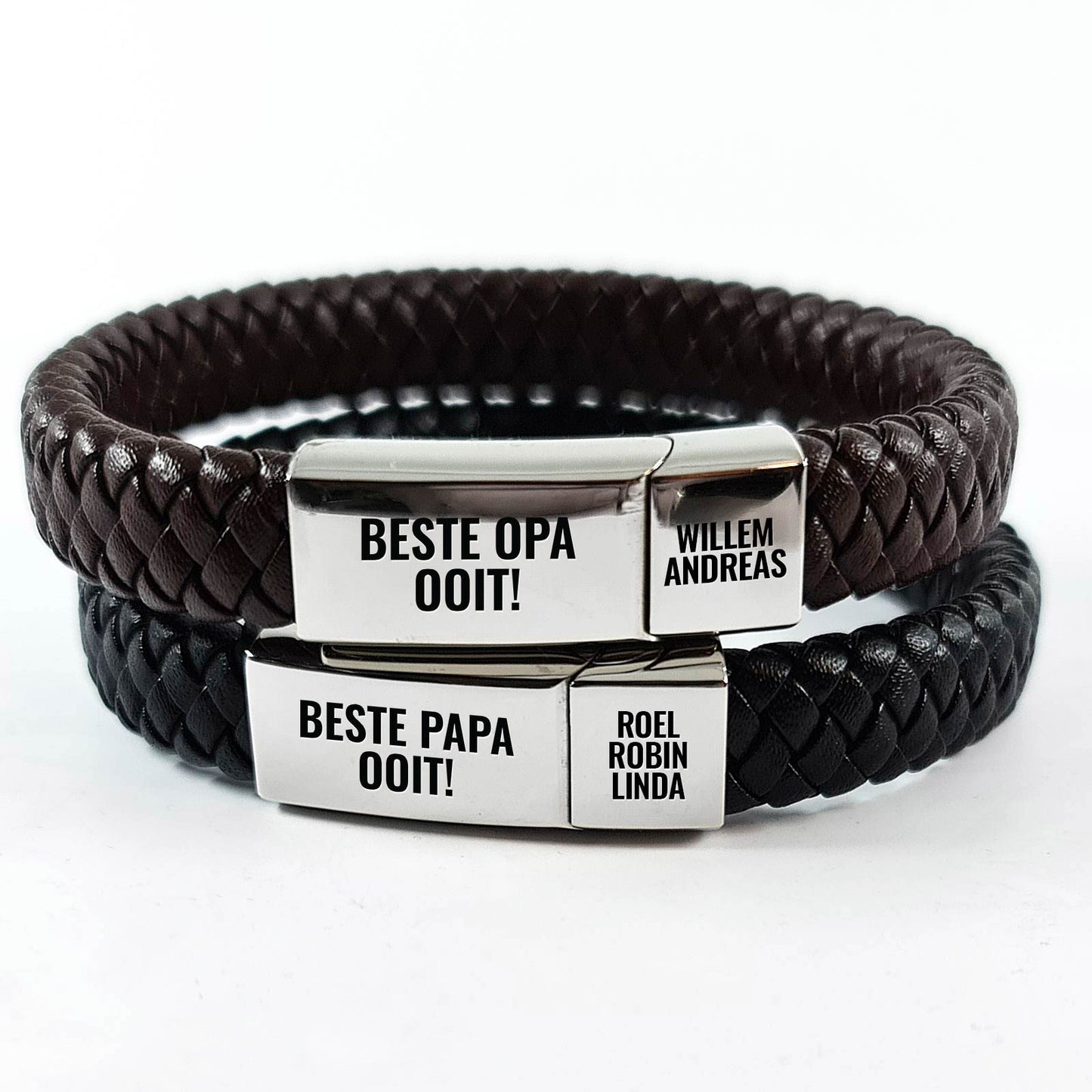 Steven – Personalisierbares Armband für Papa oder Opa mit Gravur und verstellbarer Passform