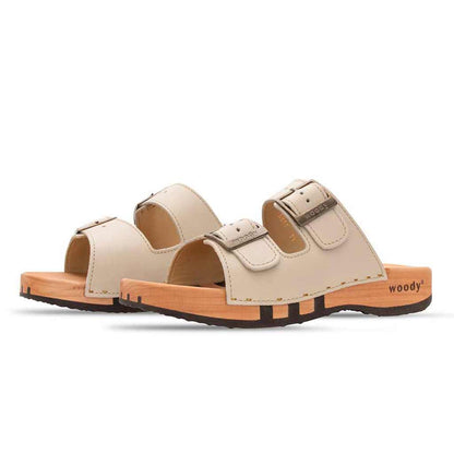 Kimberley – Damen Clog-Sandale mit Flexibler Weidenholzsohle