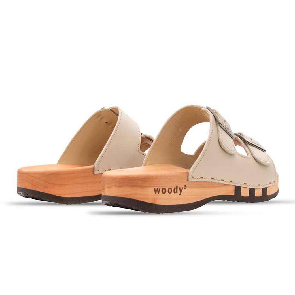 Kimberley – Damen Clog-Sandale mit Flexibler Weidenholzsohle