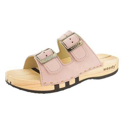 Kimberley – Damen Clog-Sandale mit Flexibler Weidenholzsohle