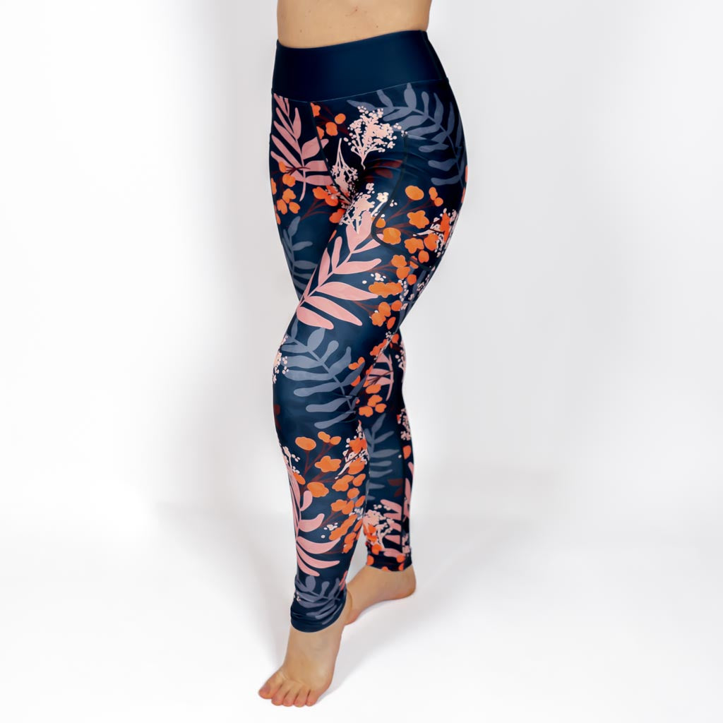 Kelly – Damen Leggings mit Taschen im Wiesen-Stil