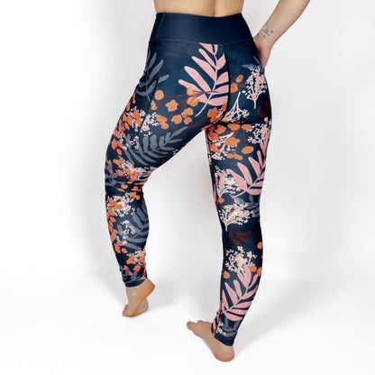 Kelly – Damen Leggings mit Taschen im Wiesen-Stil