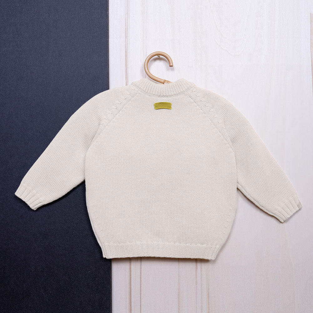 Kimberley – Vielseitige Baby-Strickjacke aus Wolle