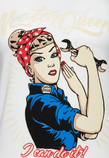 Faith – Damen-T-Shirt mit Retro-Print