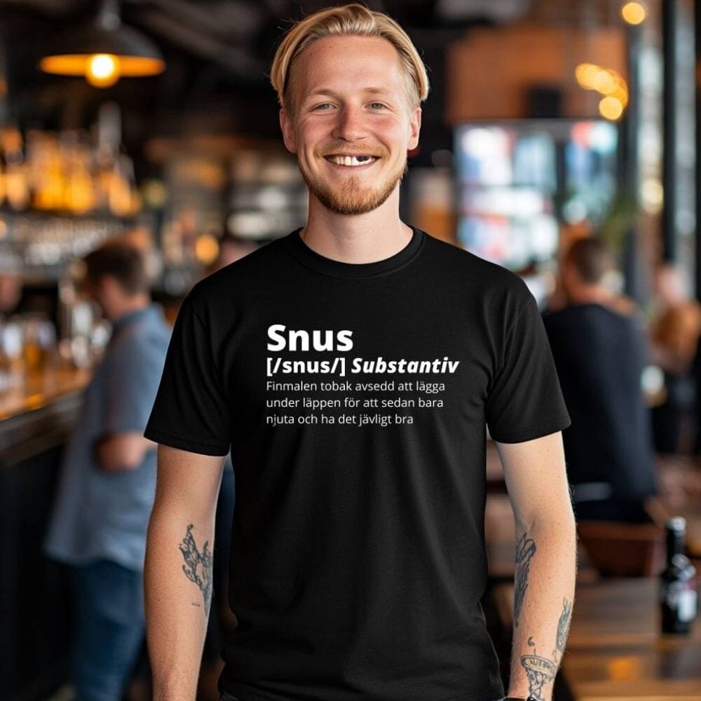 Robbie – Unisex Snus Bedrucktes T-Shirt