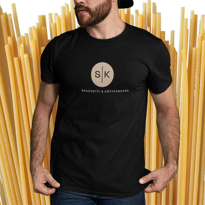 Warren – Herren T-Shirt mit Spaghetti und Fleischsoße