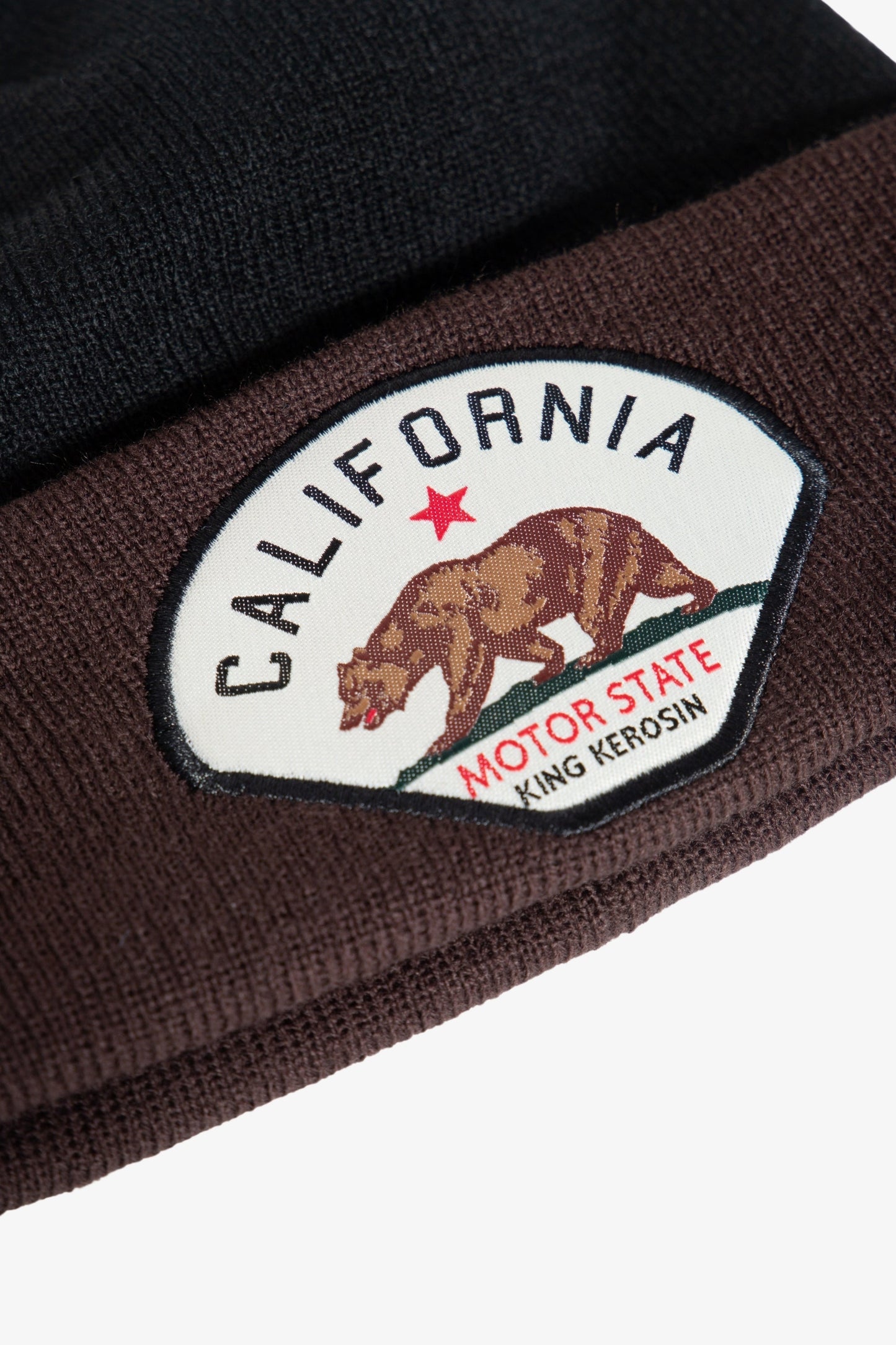 Perry – Unisex-Strickmütze mit California Motor State Patch