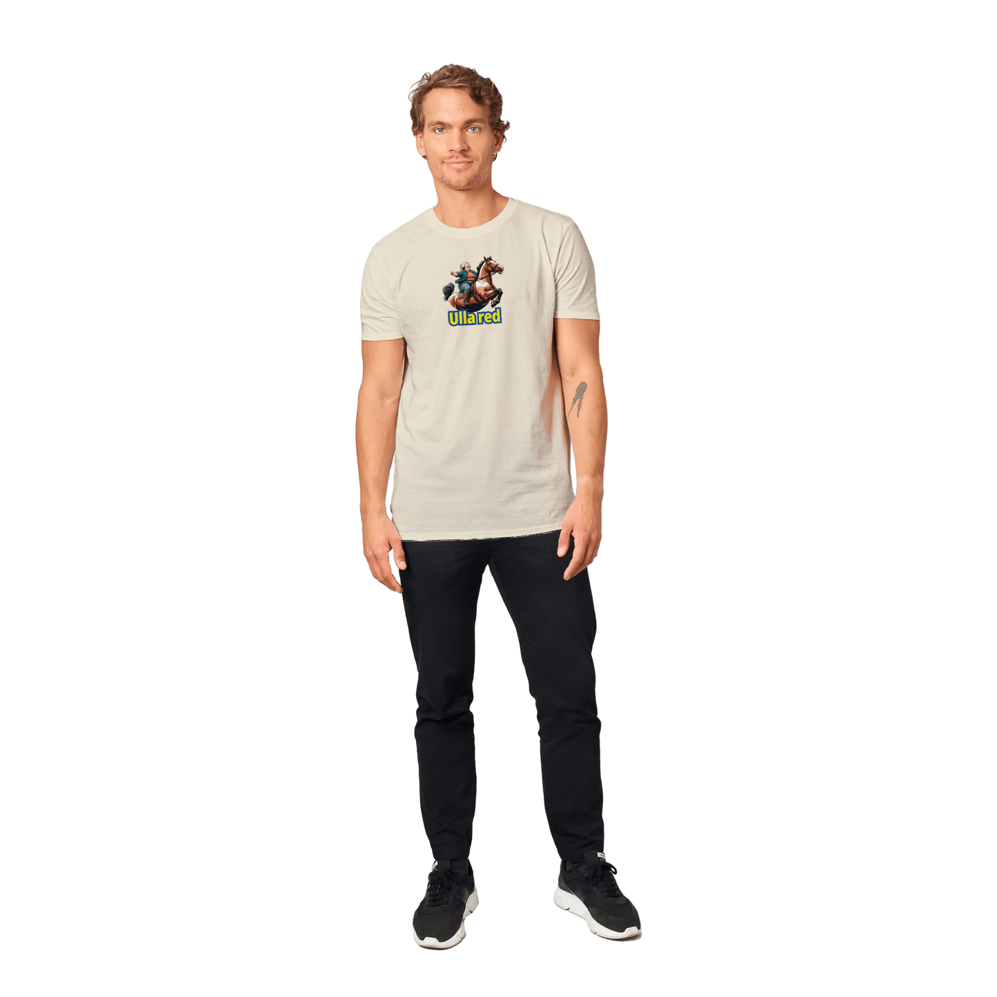 Gillian – Unisex T-Shirt mit Rotem Print