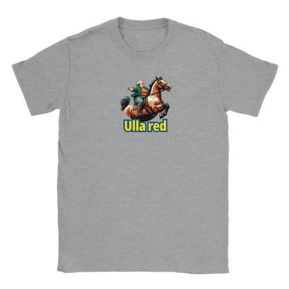 Gillian – Unisex T-Shirt mit Rotem Print