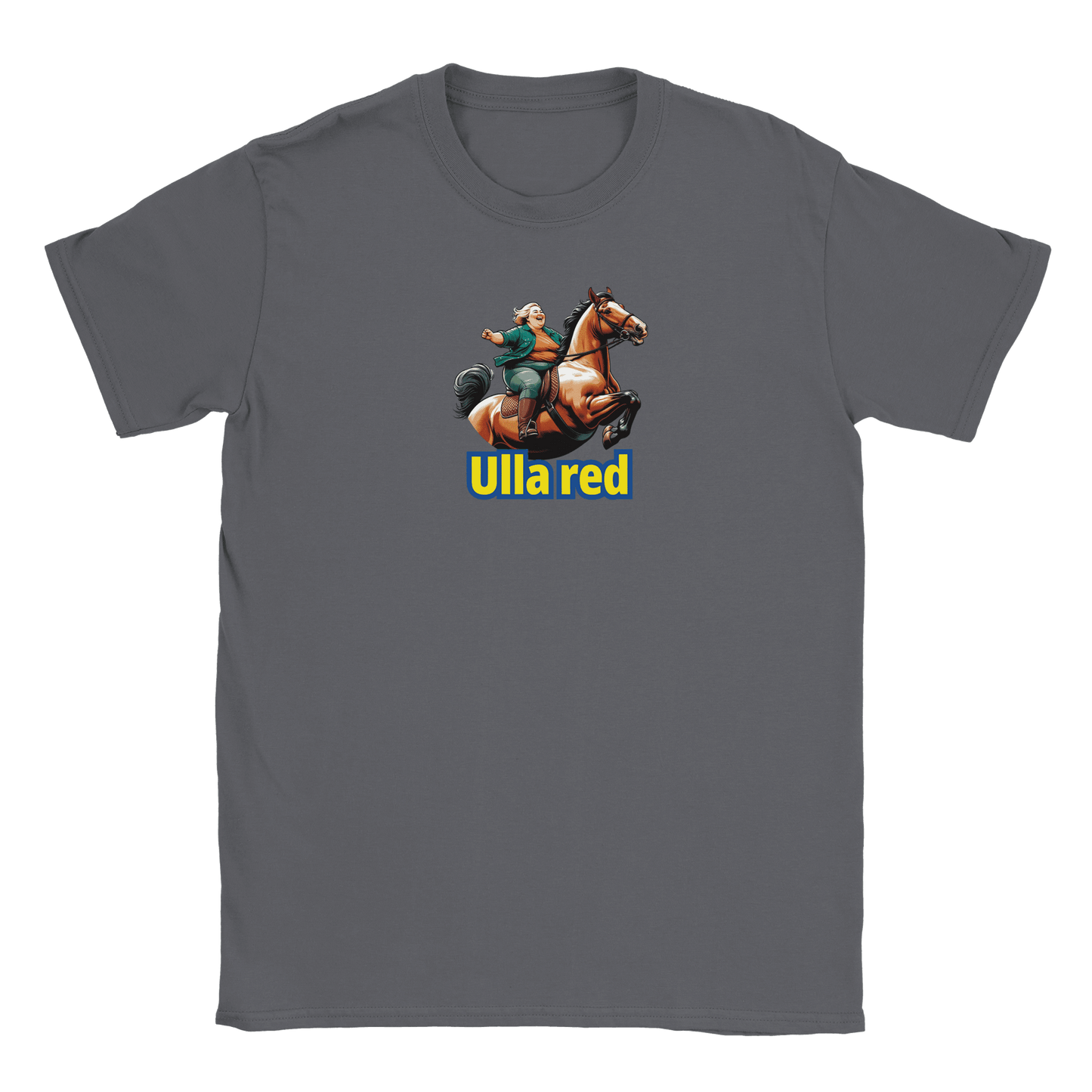 Gillian – Unisex T-Shirt mit Rotem Print