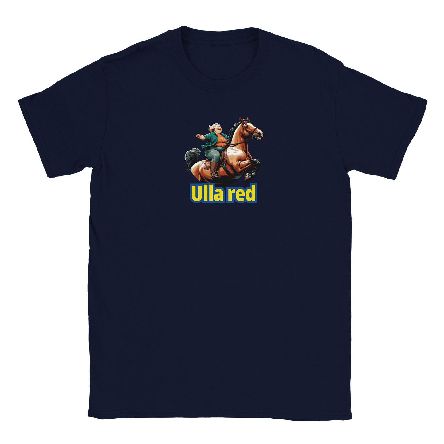 Gillian – Unisex T-Shirt mit Rotem Print