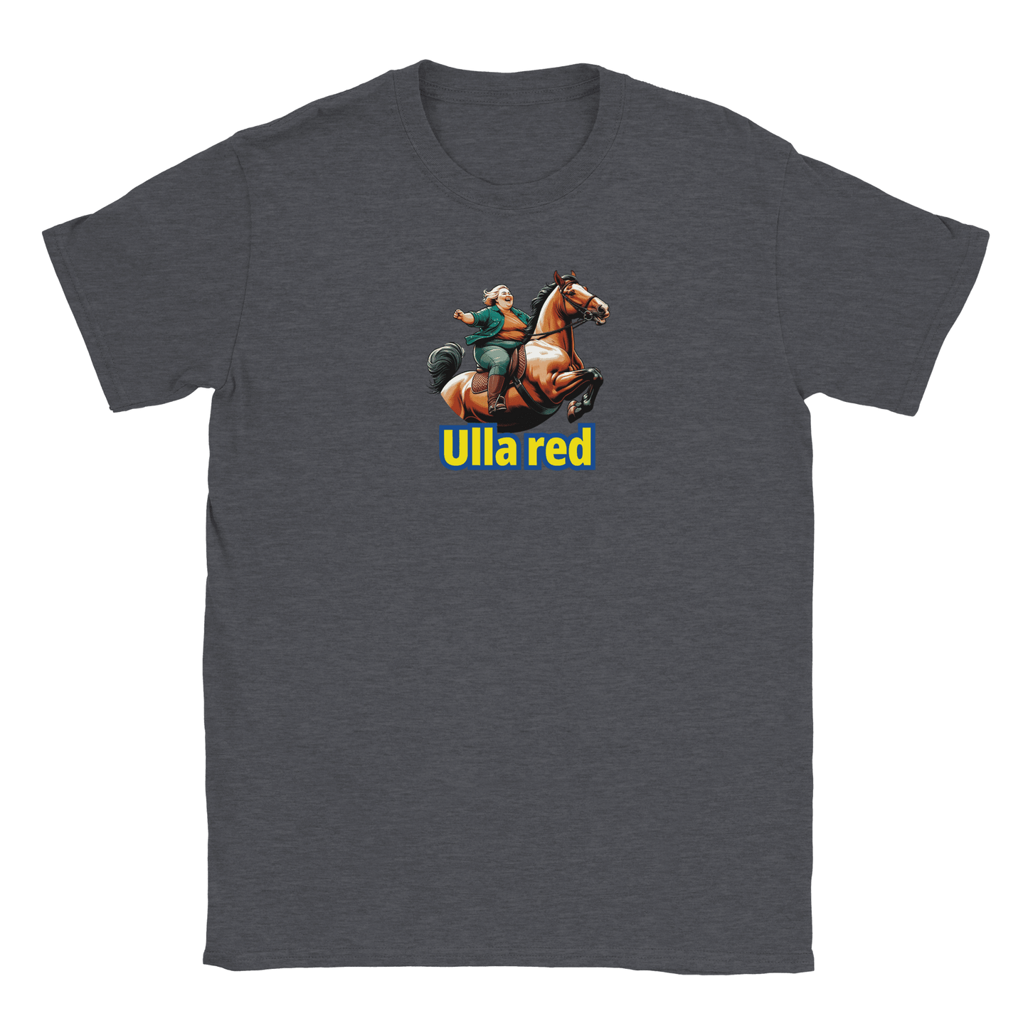 Gillian – Unisex T-Shirt mit Rotem Print