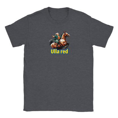 Gillian – Unisex T-Shirt mit Rotem Print