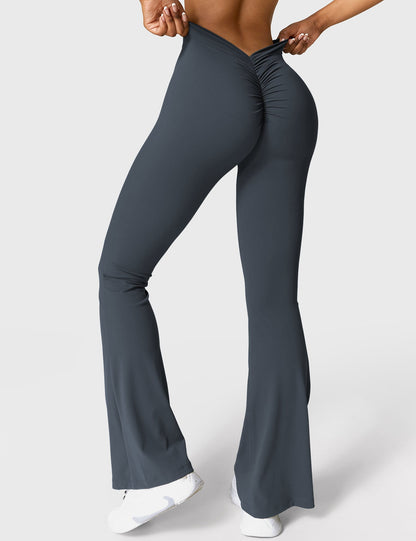 Sue – Flare-Leggings mit V-Rücken für Damen