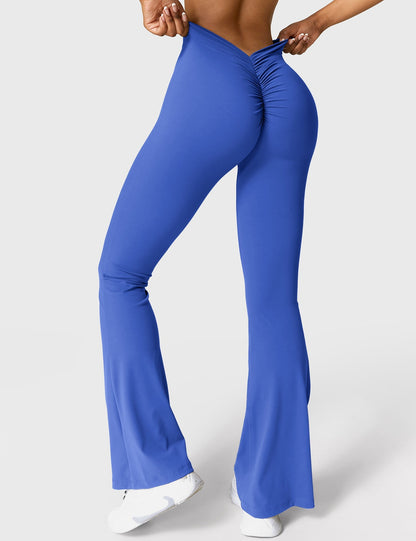 Sue – Flare-Leggings mit V-Rücken für Damen