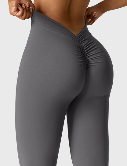 Sue – Flare-Leggings mit V-Rücken für Damen